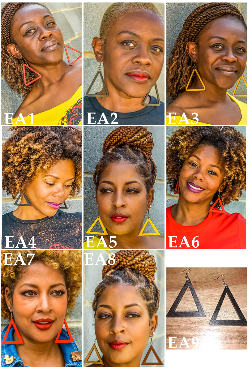 Wooden Delta Sigma Theta Earrings