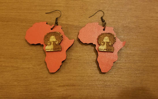 Hair Free Girl earrings