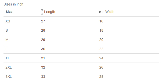 Gildan Size Chart Mens