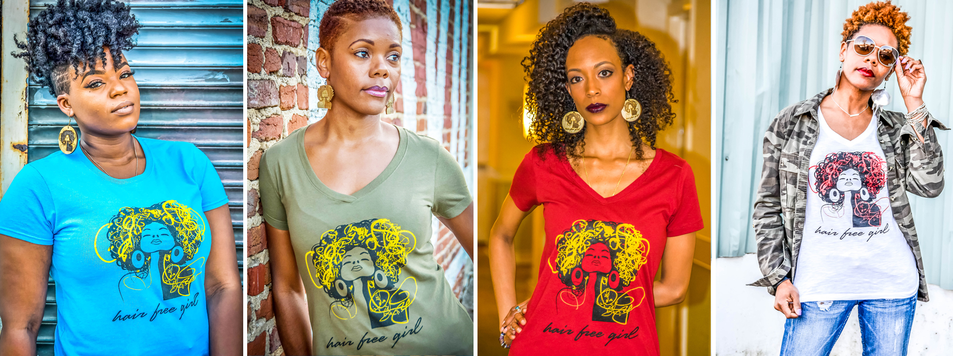 Hair Free Girl tees