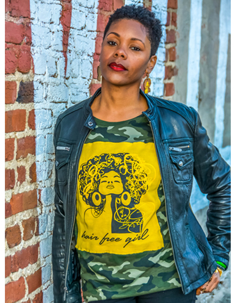 Hair Free Girl tee
