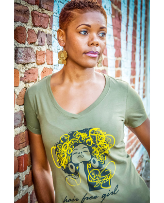 Hair Free Girl tee