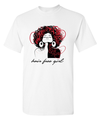 Hair Free Girl tee