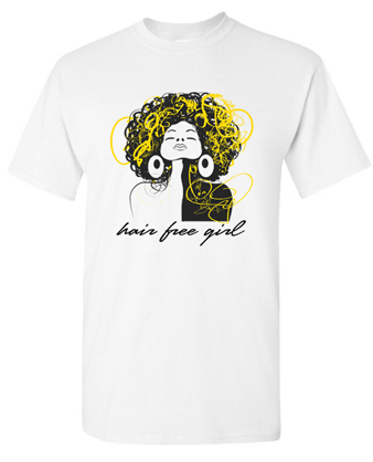 Hair Free Girl tee